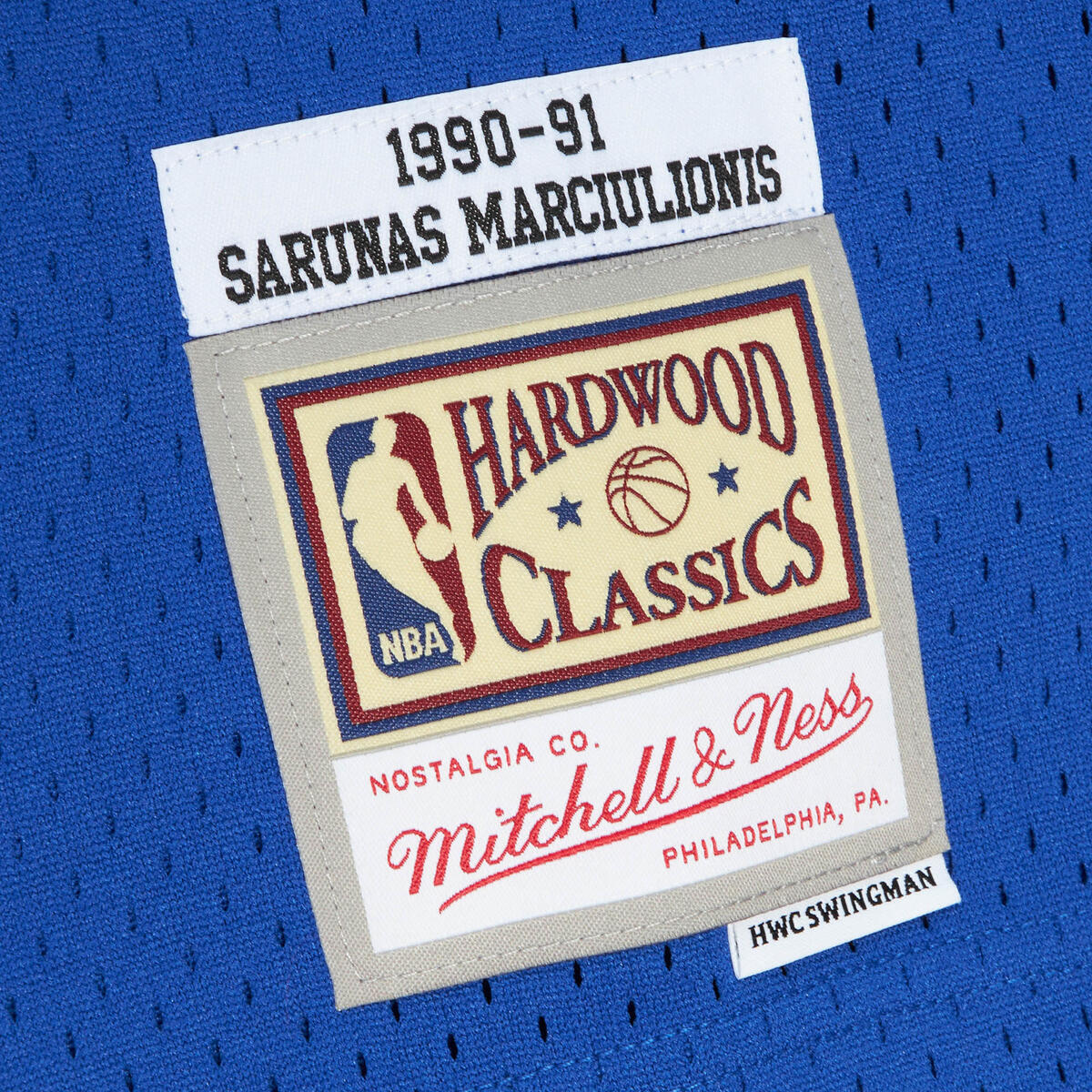 NBA ROAD JERSEY WARRIORS 1990 SARUNAS MARCIULIONIS - Image 4