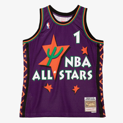 NBA SWINGMAN JERSEY ALL-STAR 1995 PENNY HARDAWAY Purple SMJYAC20039-ASEPURP95PHA - Image 1