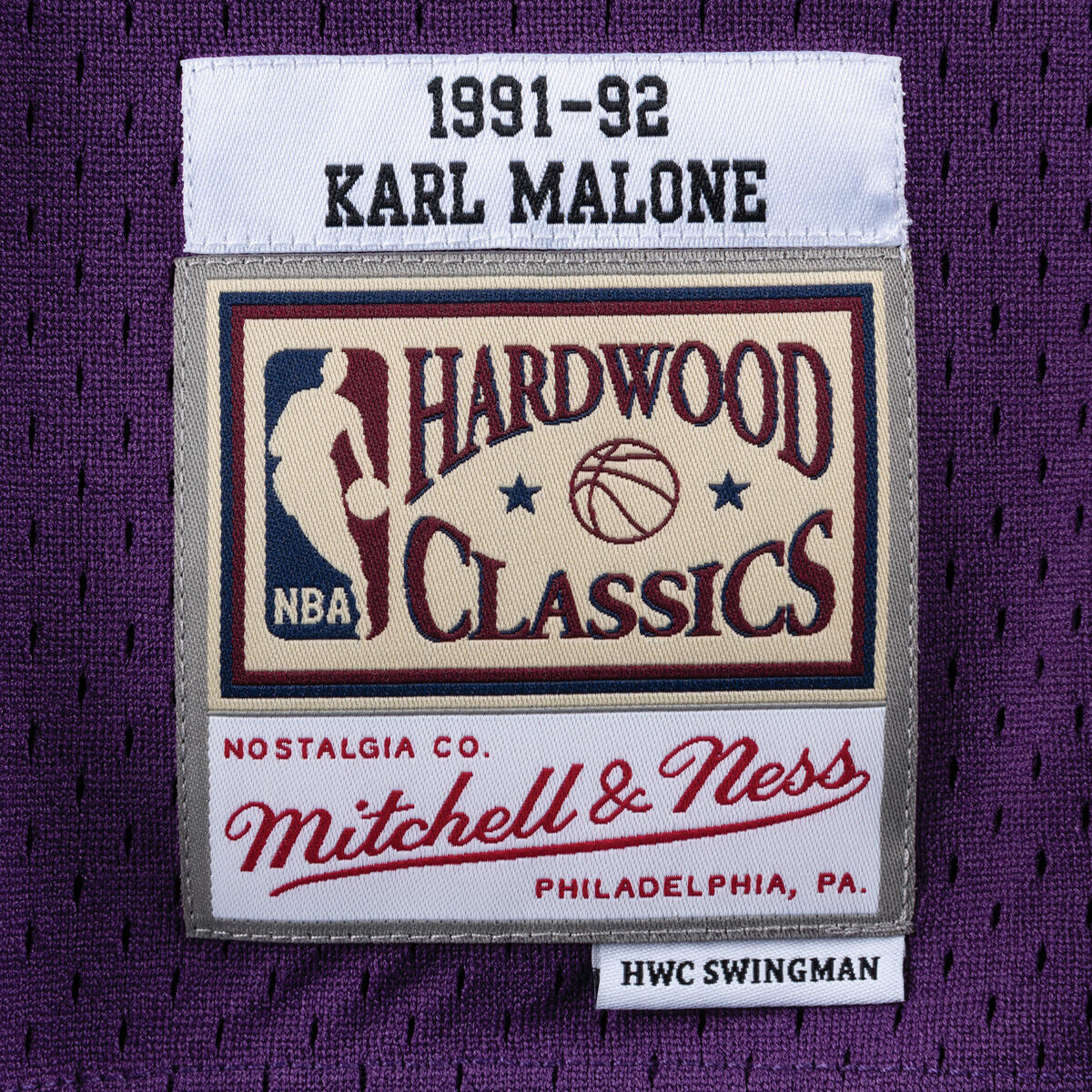 NBA SWINGMAN JERSEY JAZZ 1991 KARL MALONE - Image 3