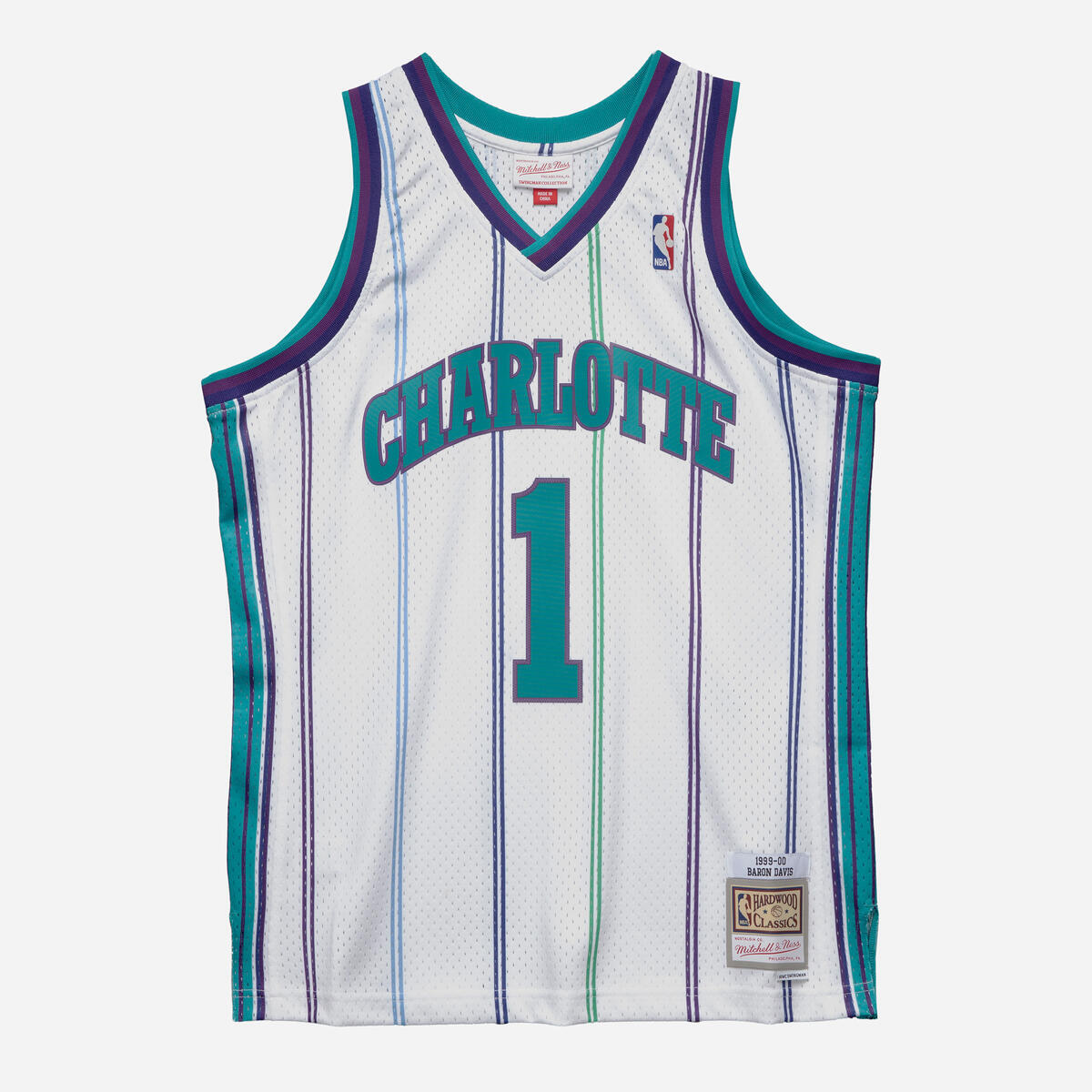 NBA SWINGMAN JERSEY HORNETS 1999 BARON DAVIS - Image 1