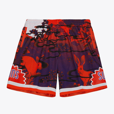 NBA AH SWINGMAN SHORTS 5.0 SUNS 1991 Orange-Purple SMSH5183-PSU91PPPORPR - Image 1