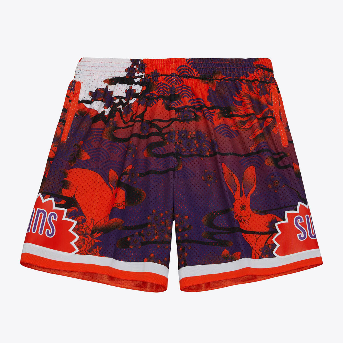 NBA AH SWINGMAN SHORTS 5.0 SUNS 1991 Orange-Purple SMSH5183-PSU91PPPORPR - Image 1