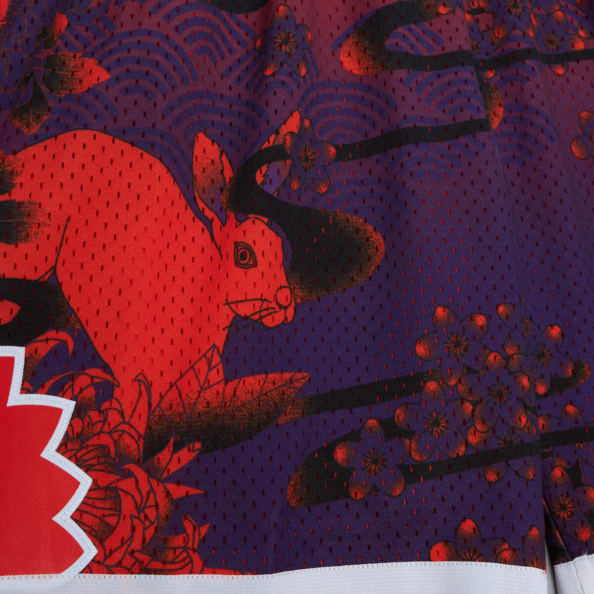 NBA AH SWINGMAN SHORTS 5.0 SUNS 1991 Orange-Purple SMSH5183-PSU91PPPORPR - Image 3