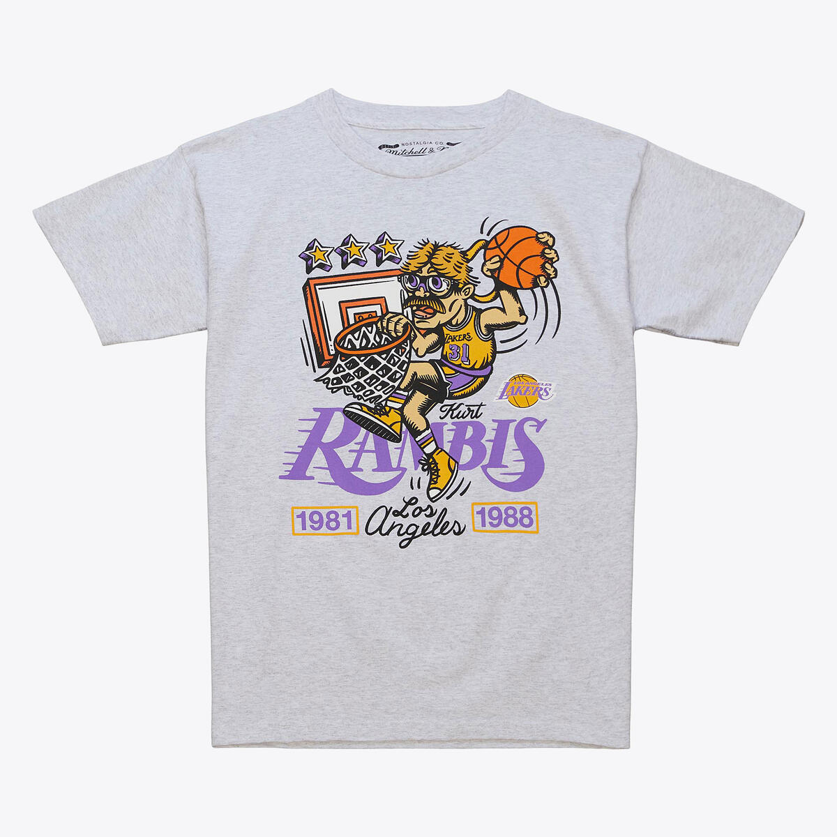 NBA KURT RAMBIS TEE LAKERS KURT RAMBIS Grey SSTE5405-LALYYKRAGREY - Image 1