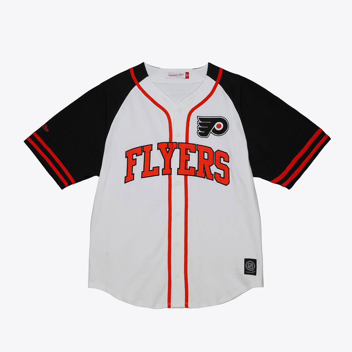 NHL PRACTICE DAY BUTTON FRONT JERSEY FLYERS White TBTF4994-PFLYYPPPWHIT - Image 3