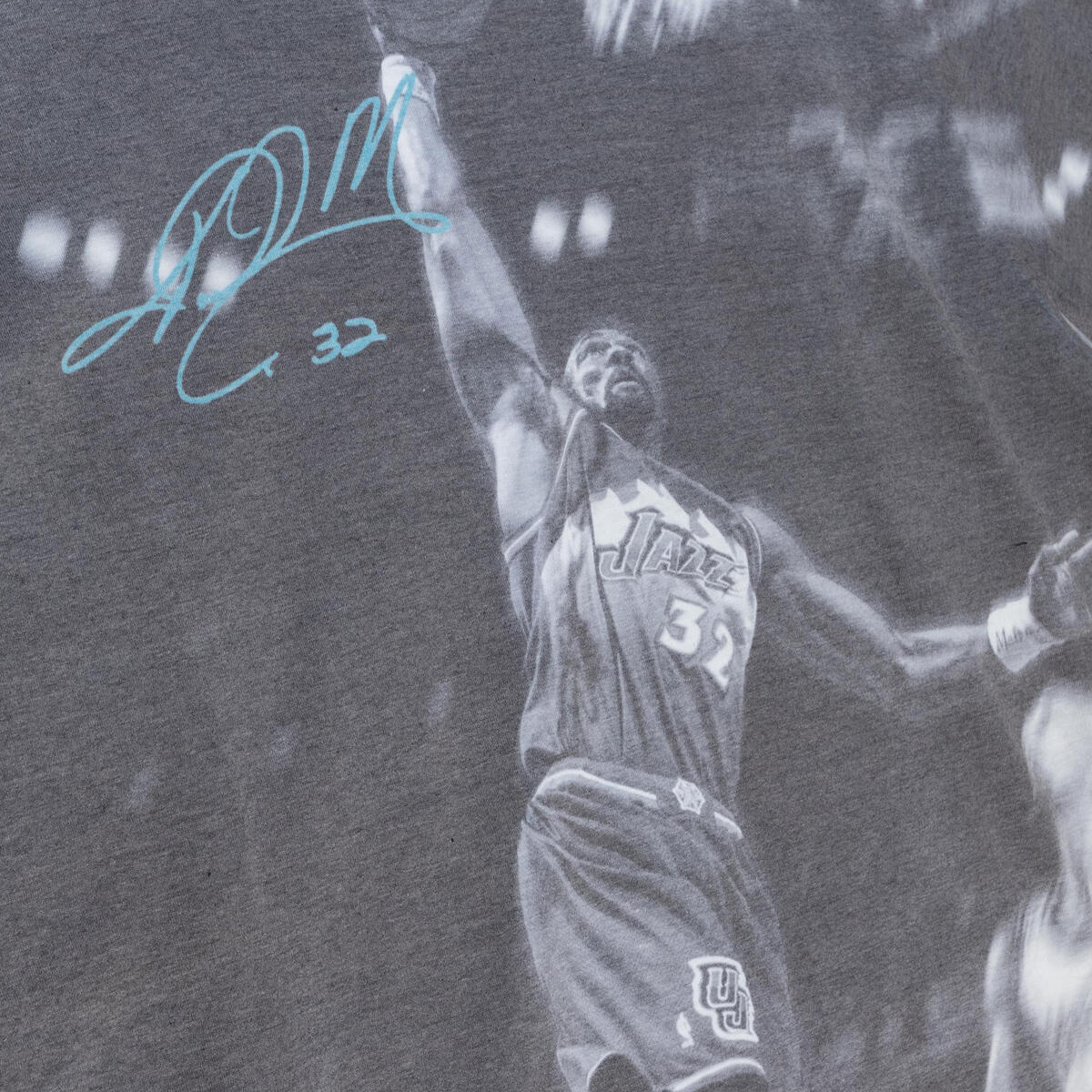 NBA ABOVE THE RIM SUBLIMATED SS TEE JAZZ KARL MALONE White TCRW3401-UJAYYKMAWHIT - Image 3