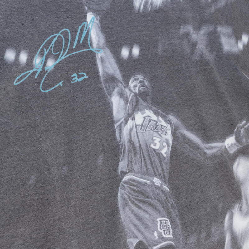 NBA ABOVE THE RIM SUBLIMATED SS TEE JAZZ KARL MALONE White TCRW3401-UJAYYKMAWHIT - Image 3