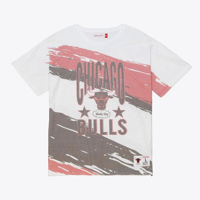 NBA PAINTBRUSH SUBLIMATED SS TEE BULLS White TCRW3416-CBUYYPPPWHIT - Image 1