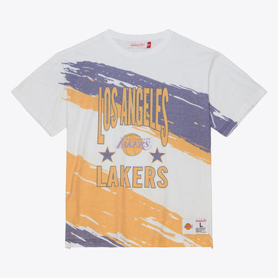 NBA PAINTBRUSH SUBLIMATED SS TEE LAKERS White TCRW3416-LALYYPPPWHIT - Image 1