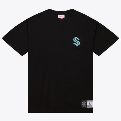 NHL PREMIUM POCKET TEE KRAKEN Black TCRW6277-SKRYYPPPBLCK - Image 1