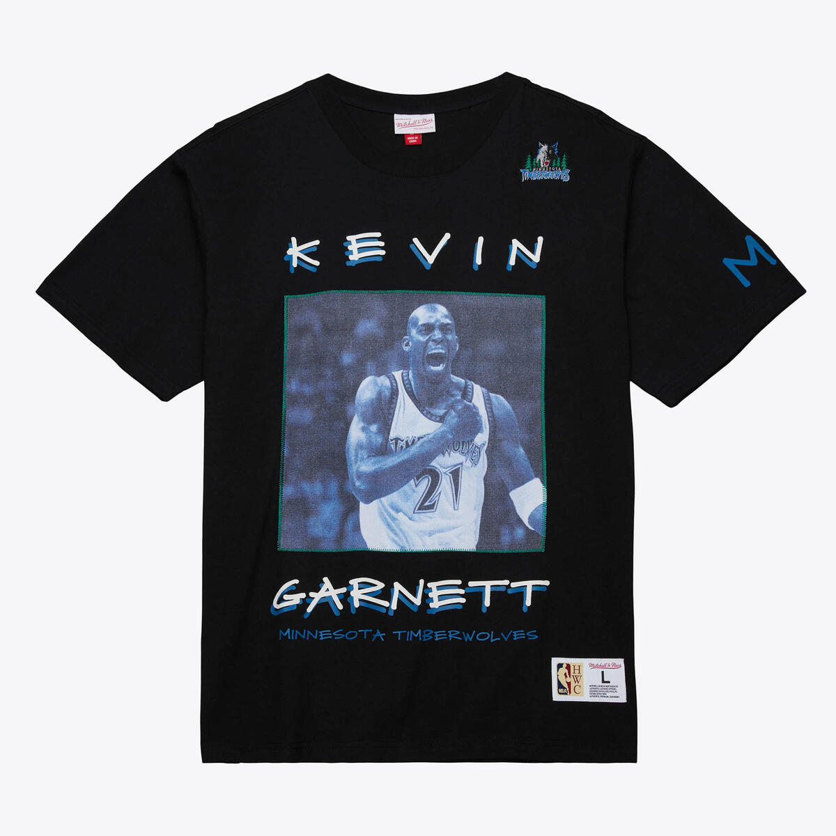NBA HEAVYWEIGHT PREMIUM PLAYER TEE VINTAGE LOGO TIMBERWOLVES KEVIN GARNETT - Image 6