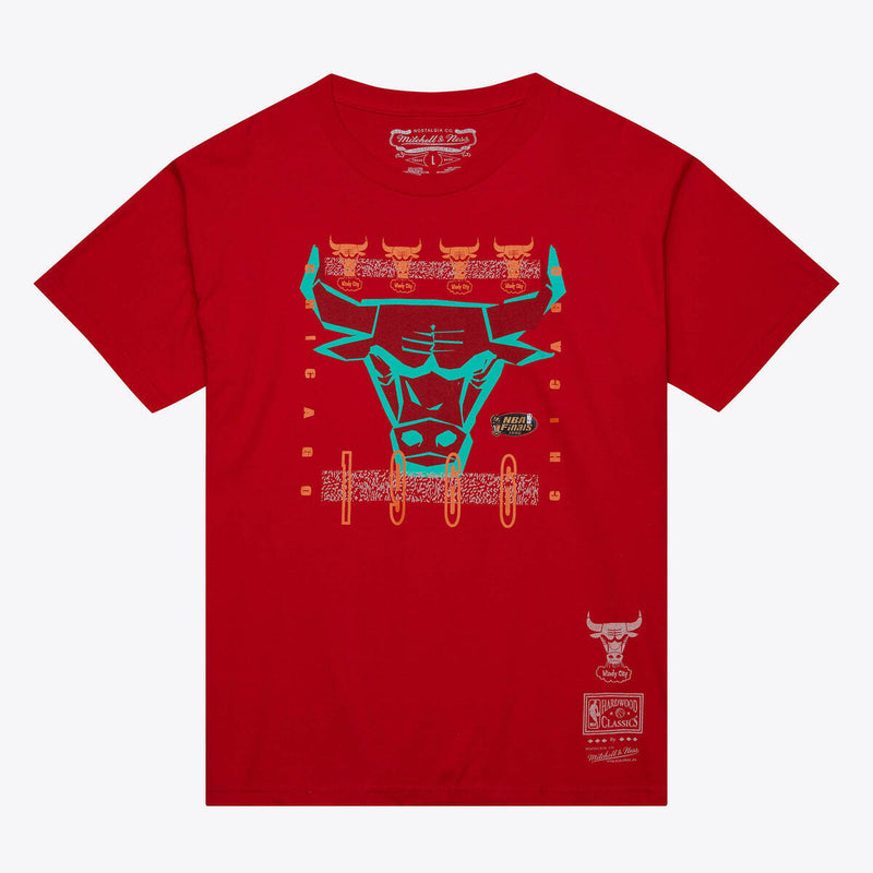 NBA 90S REFLECTIVE STATIC SS PREMIUM TEE BULLS Red TCRW6778-CBUYYPPPRED1 - Image 4