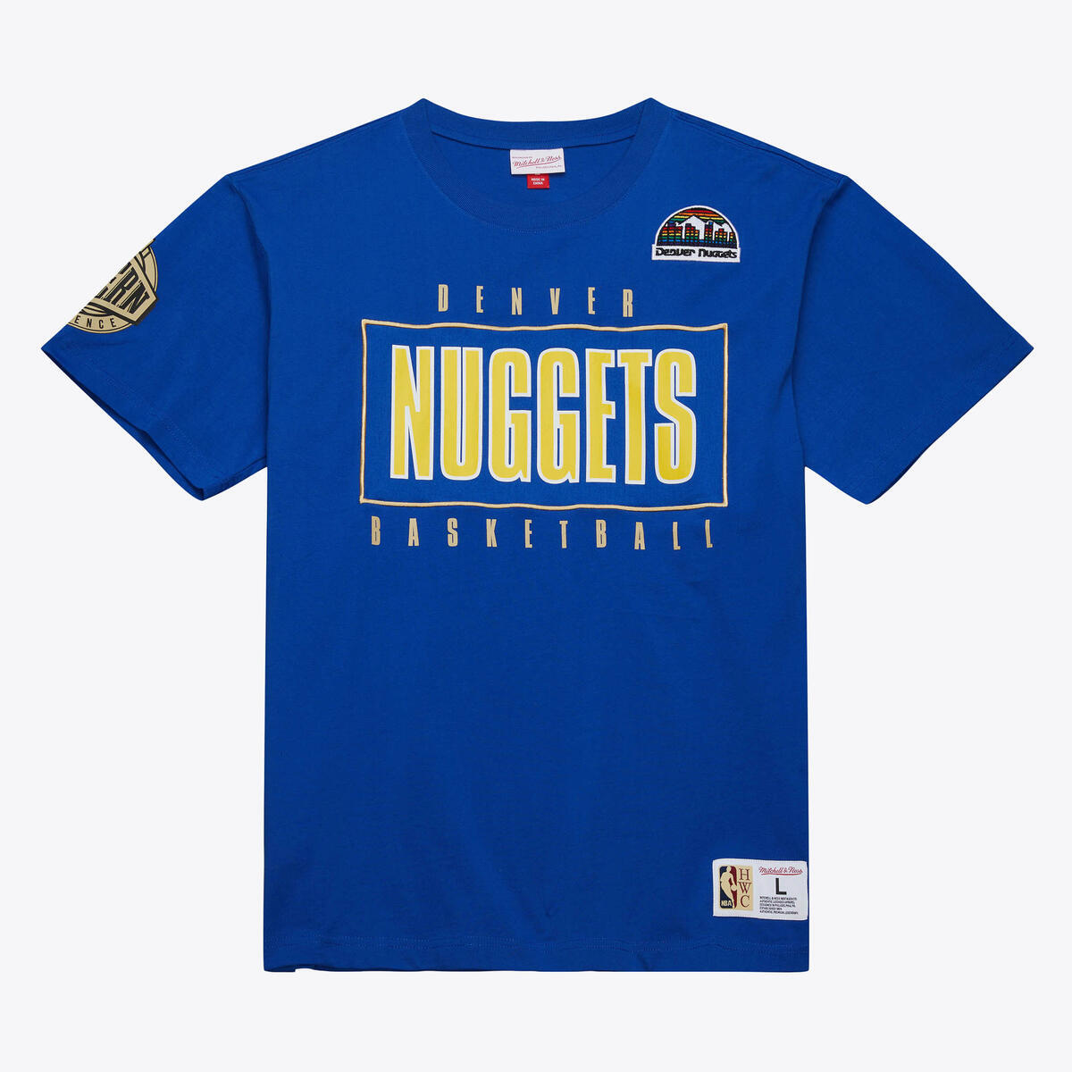 NBA TEAM OG 2.0 PREMIUM SS TEE VINTAGE LOGO NUGGETS Royal TCRW7096-DNUYYPPPROYA - Image 6