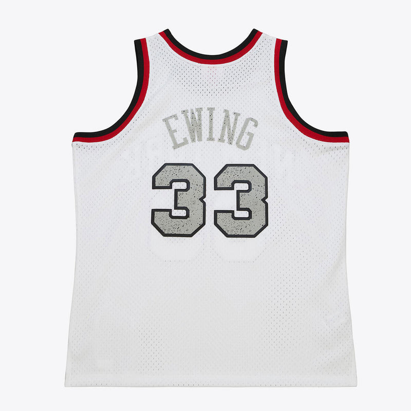 NBA CRACKED CEMENT SWINGMAN JERSEY KNICKS 1991 PATRICK EWING - Image 2