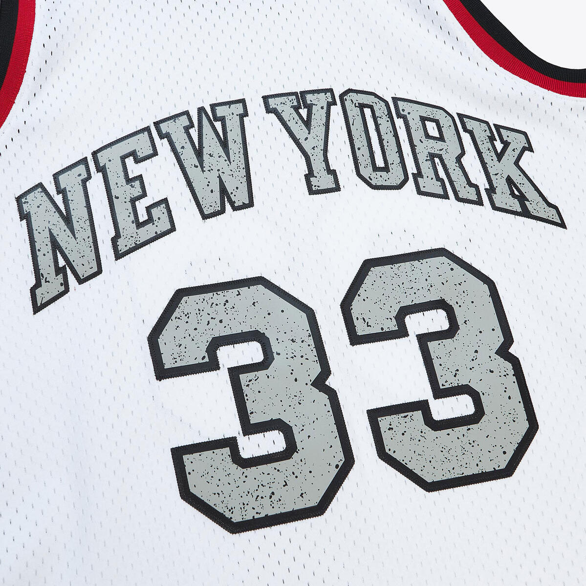 NBA CRACKED CEMENT SWINGMAN JERSEY KNICKS 1991 PATRICK EWING - Image 3