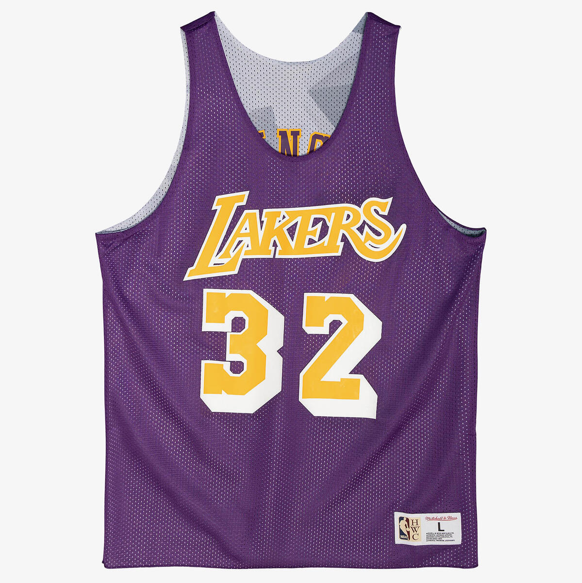 NBA REVERSIBLE MESH TANK LAKERS MAGIC JOHNSON Purple TMTK3208-LALYYEJHPURP - Image 1