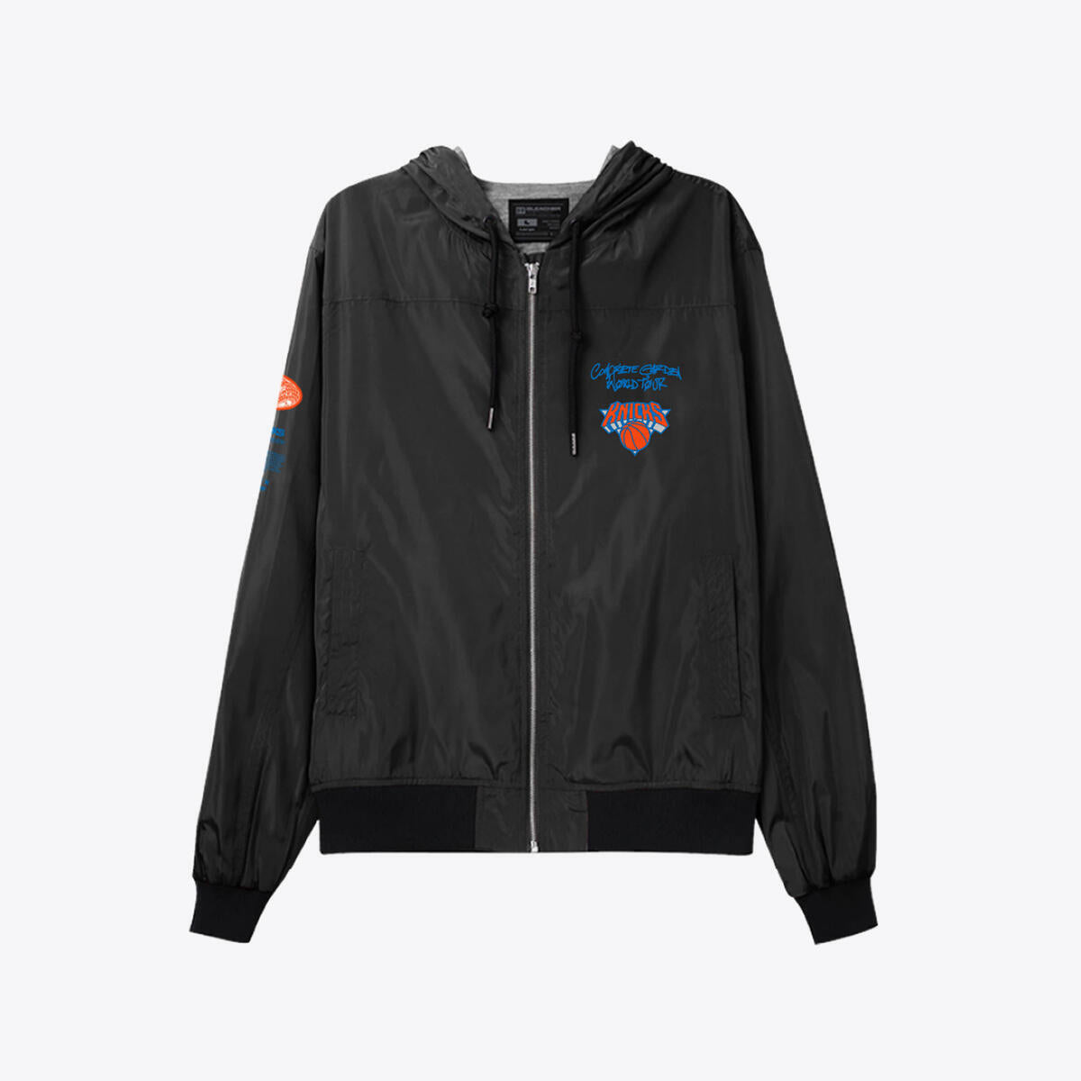 NBA CREW JACKET KNICKS Black WUJKBR1035-NYKBLCK - Image 1